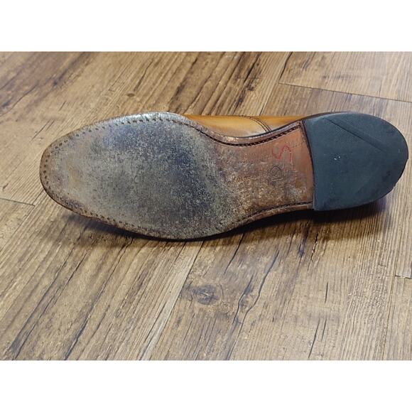 Allen Edmonds Carlyle 8D Light Brown Patina Burnished Oxford Dress Shoes main image 4